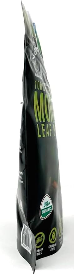 100% Raw and Pure Moringa Leaf Powder. Organic Certified Moringa Leaf. Natural Superfood with Essential Amino Acids, Antioxidants, and Omega 3, 8 oz Resealable Bag.