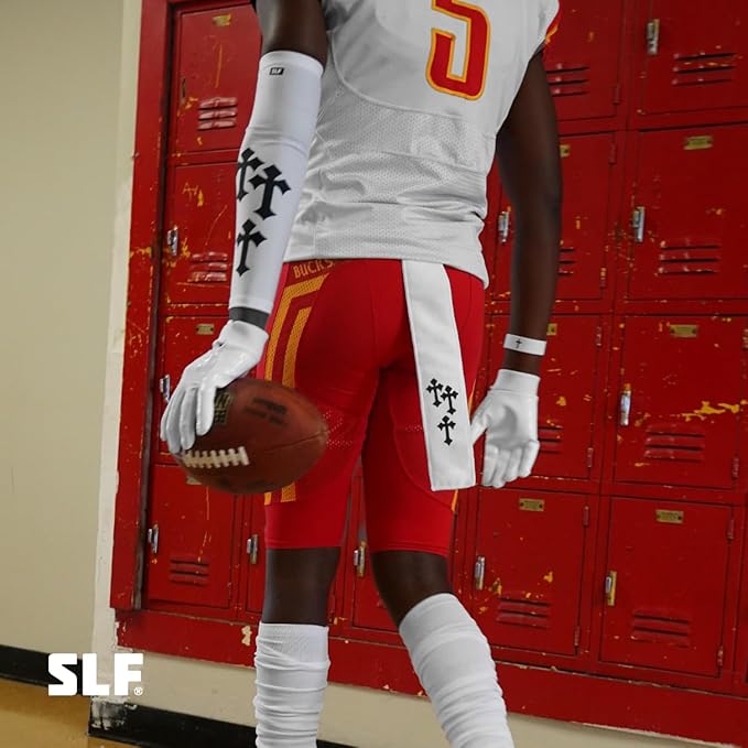 SLEEFS White Gothic Cross Thin Football Towel