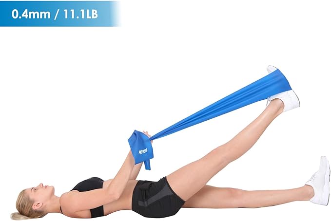 Exercise Bands for Physical Therapy | Resistance Band for Fitness, Yoga, Pilates | Long Resistance Bands for Working Out | Elastic Band for Exercise | Stretch Band