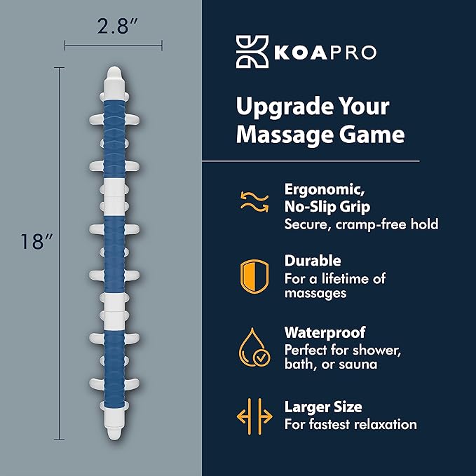 KOAPRO Facia Blaster Tool for Cellulite - Full Body Back and Neck Massager for Pain Relief, Deep Tissue Muscle Massage for Legs, Trigger Points, Myofascial and Fascia Release Tool Alleviates Tension