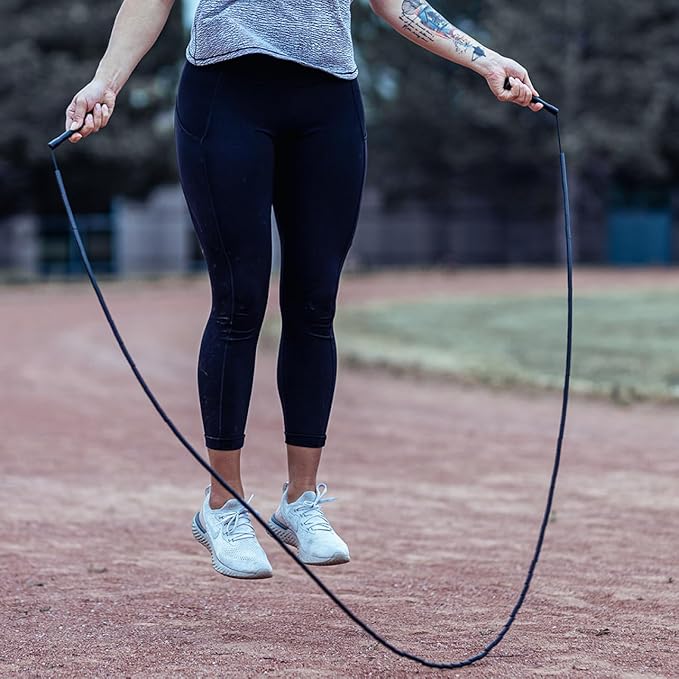 Elite Jumps - Do Hard Things 1” Beaded Jump Ropes - Strong & Durable Materials - Resize & Adjust - Fitness & Cardio Training - Improve Rhythm, Speed, Agility