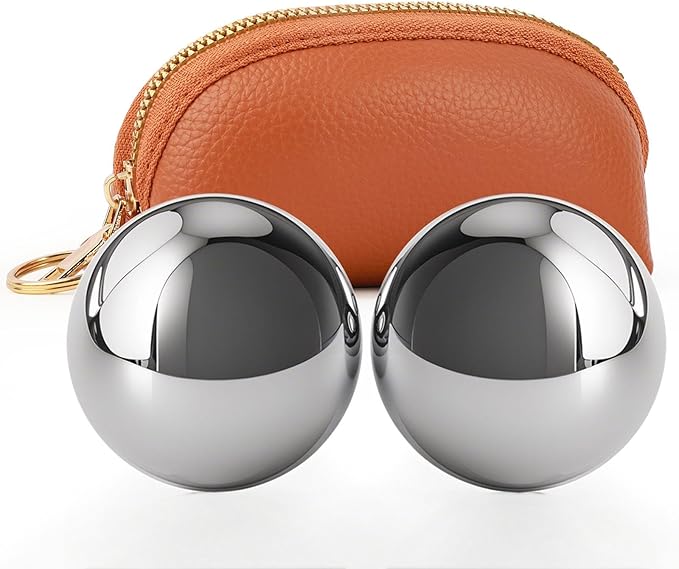 1.4lb, 2.2-inch Baoding Balls: Chinese Balls for Hand Therapy, Hand Massage, Tai Chi Balls, Meditation Balls — Suitable for Home/Office Exercise, Stress Relief, Anxiety Reduction, and as Holiday Gifts