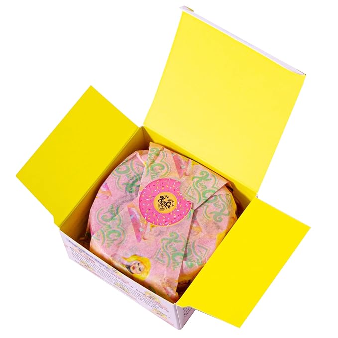 Kimchi Chic Beauty Puff Puff Pass Set and Bake Setting Powder for Makeup, Extra Fluffy Loose Face Powder Poof, Soft Natural Face Makeup for Uneven Skin Tone, 02 Banana