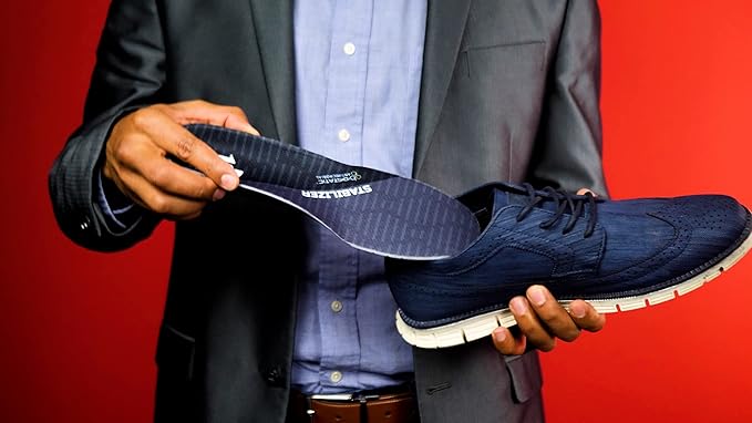 10 Seconds Stabilizer Insole, Medium Corrective Arch, Soft Support, Designed for Instability and Low-Profile Footwear, Deep Heel Cup, Anti Odor and Blister Topper (M 8/9, W 10.5/11.5)