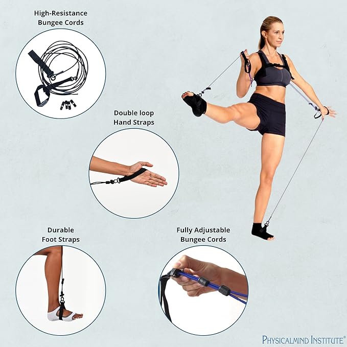 TYE4® and TYE4X™ - Pilates Wearable Resistance/Assistance; Total Body Exercise; Core Strengthening, Portable, Home Gym, Pilates, Yoga, Barre, Posture, Stretching, Balance