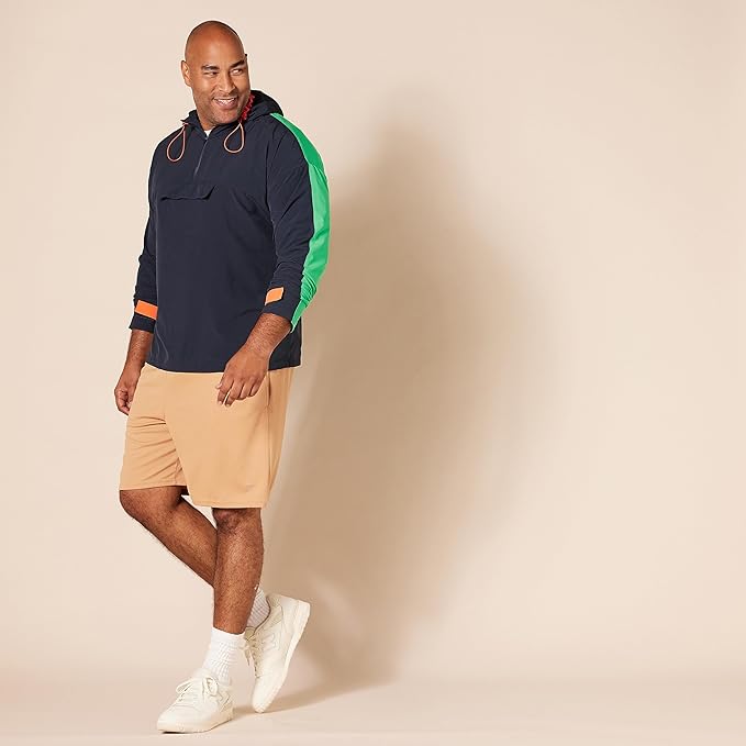 Amazon Essentials Men's Performance Tech Loose-Fit Shorts (Available in Big & Tall), Pack of 2