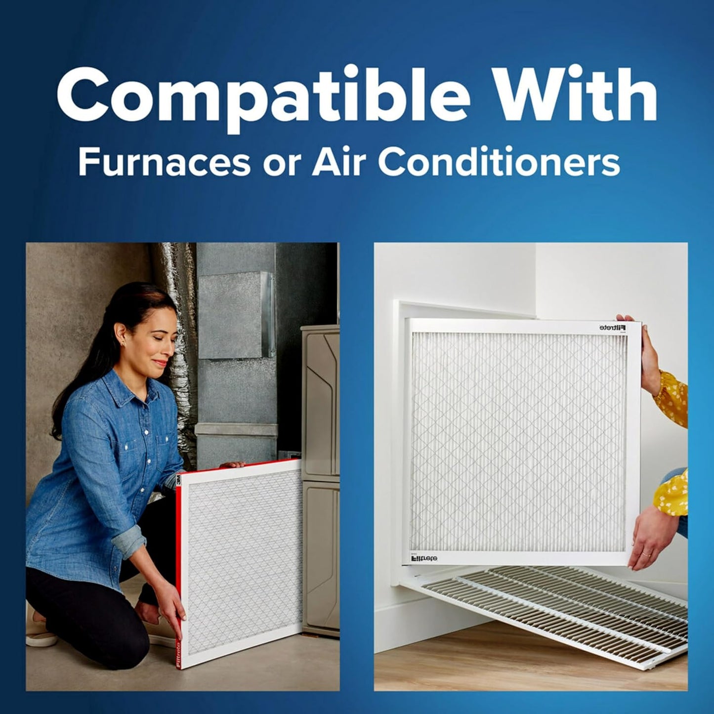 Filtrete 16x21x1 AC Furnace Air Filter, MERV 11, MPR 1000, Micro Allergen Defense, 3-Month Pleated 1-Inch Electrostatic Air Cleaning Filter, 4 Pack