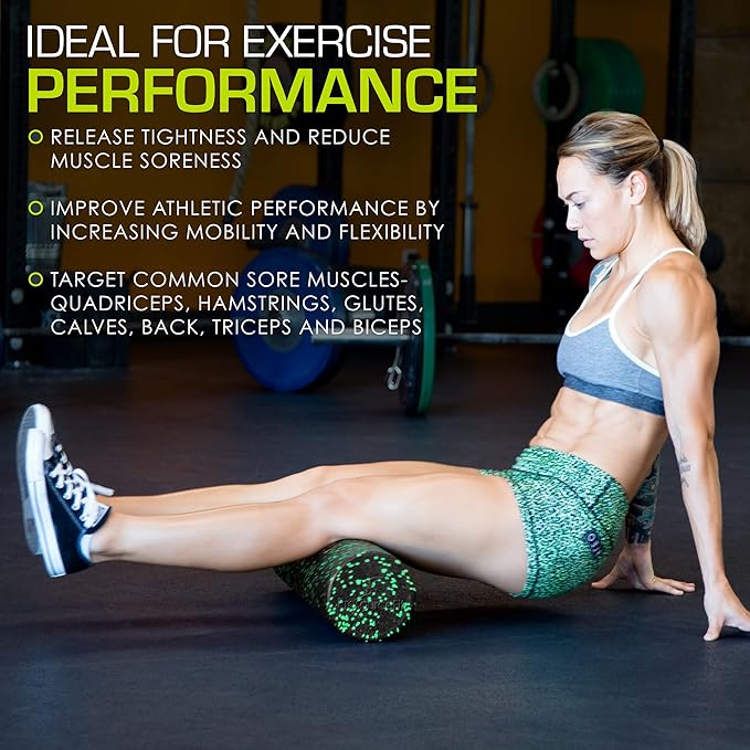 ProsourceFit High Density Foam Rollers 18 to 36 - inches Long, Firm Full Body Athletic Massage Tool for Back Stretching, Yoga, Pilates, Post Workout Muscle Recuperation