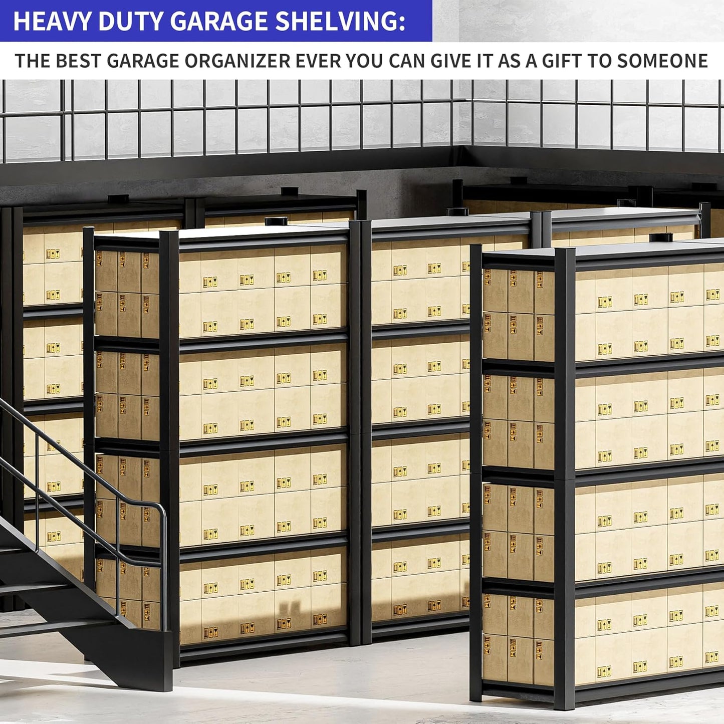 3pieces Garage Shelving,5 Tier 72"X47.2"X23.6"Inches,Storage Shelves Heavy Duty Thickened Metal Shelves Shelving Units and Storage,Garage Shelves Unit for Basement Metro