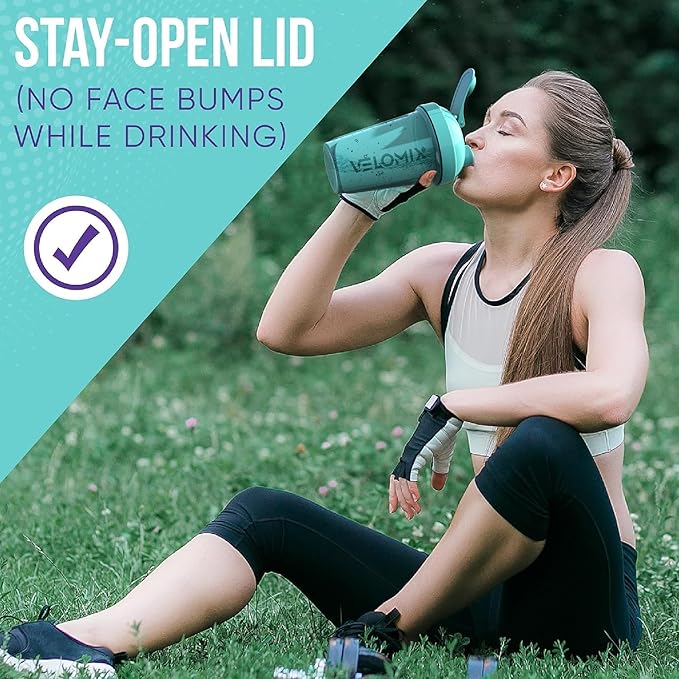 '-2 Pack- 20 oz Protein Shaker Bottles for Protein Mixes - 2x Wire Whisk | Leak Proof Shaker Cups for Protein Shakes and Pre Workout | Protein Shaker Bottle Pack