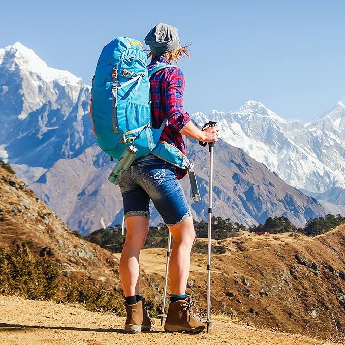 sprookber 3" Aluminum Carabiner D Ring, Caribeener Clips, Spring Snap Hook for Keychain Clip, Set of 10