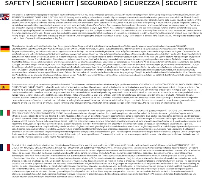 Exercise Bands for Physical Therapy | Resistance Band for Fitness, Yoga, Pilates | Long Resistance Bands for Working Out | Elastic Band for Exercise | Stretch Band