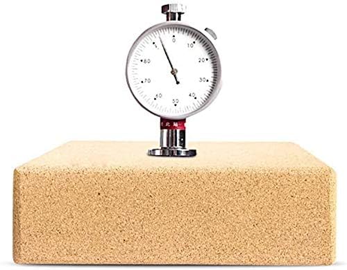 Cork Yoga Blocks, 2 Pack, with 1 Yoga Strap, High Density Solid Natural Cork Yoga Brick with Comfortable Edge to Improve Balance, Strength and Flexibility