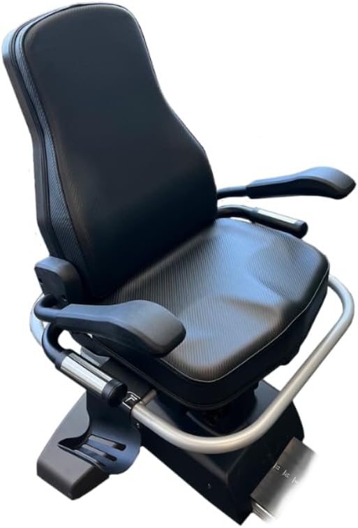 RB8MAX Recumbent Exercise Bike, Gray, Low-Impact Exercise, 360-Degree Swivel Seat, Engaging Programs Including Measuring Imbalances, & Compatible with Free NuStep Wellness App