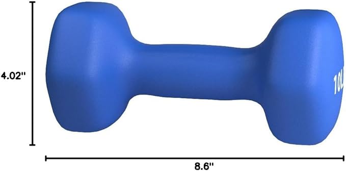 Amazon Basics Neoprene Dumbbell Hand Weights for Exercise and Muscle Toning