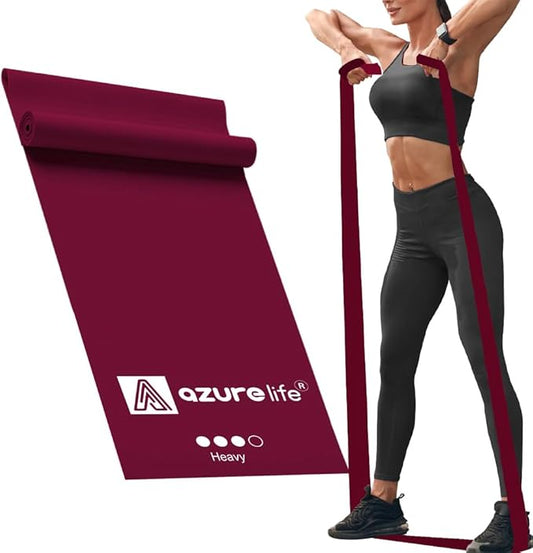 Professional 8 Yards Bulk Resistance Bands Rolls or 5,6,7 ft. Long Non-Latex Elastic Exercise Bands, Stretch Bands for PT, Yoga, Pilates, Rehab, at-Home or The Gym Workouts