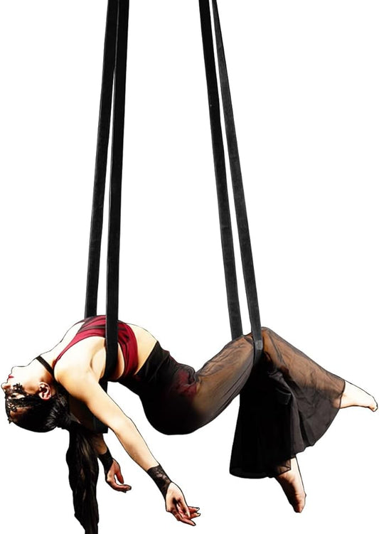 6.6ft 2m Aerial Loops Aerial Straps Ropes Aerial Acrobatics Body Loop Trapeze Circus Apparatuses Equipment Yoga Straps 1 pairs