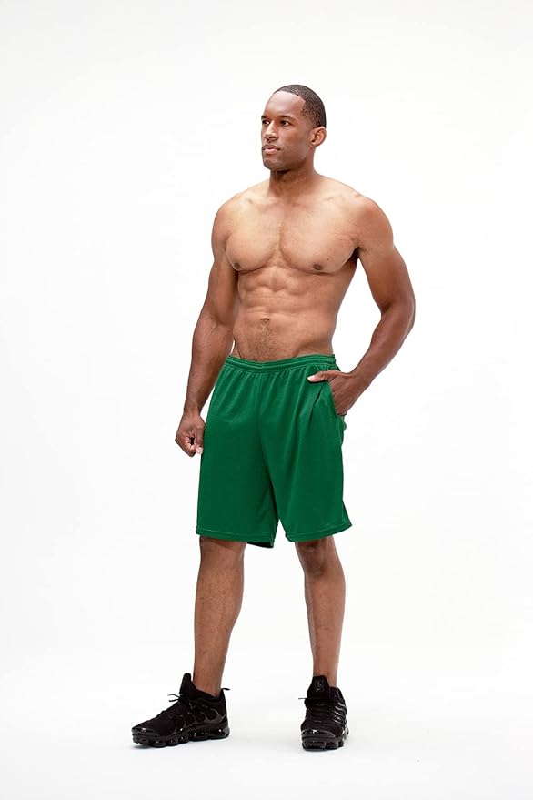 DEVOPS Men's 2-Pack Loose-Fit 10" Workout Gym Shorts with Pockets