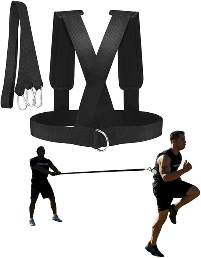 YNXing Sled Harness Workout Resistance and Assistance Trainer Physical Training Resistance Rope Kit Improving Speed, Stamina and Strength