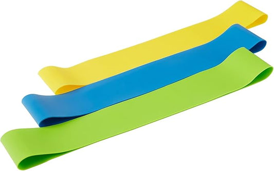 Beachbody Resistance Bands for Booty and Thigh Workouts, Unisex Strength Workout Exercise Loops for Women & Men, Light, Medium & Heavy Resistance Levels, 12 Inch, 3 Pack