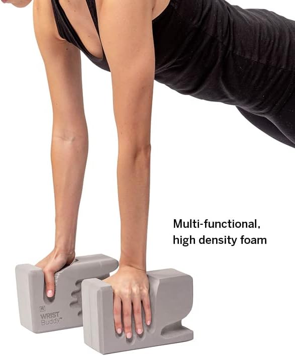 WRIST Buddy® Yoga Blocks 2 Pack | Reduces and Prevents Wrist Pain, Enhances Comfort Stability and Grip Strength on the Blocks | Hand-Shaped Blocks | EVA Yoga Accessories Set | Best Gifts for Yoga