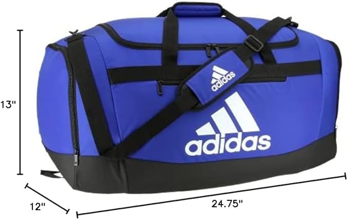 adidas Unisex Defender 4.0 Gym Duffel Bag for Men and Women, Team Royal Blue, Large (110L)