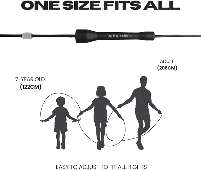 Speed Jump Rope by Dayan Kolev, 5mm PVC Skipping Rope, Great for Beginners and Advanced Athlets, Designed for Fitness, Cardio, Boxing & CrossFit, Adjustable length with Unbreakable Handles