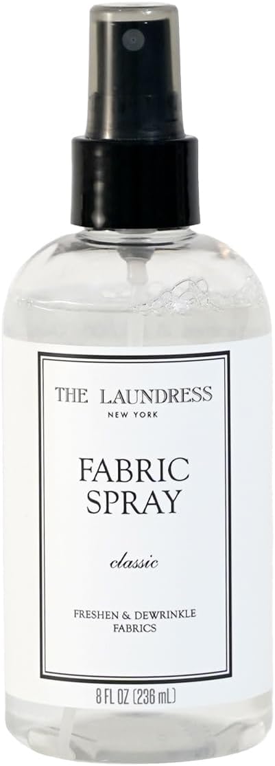 The Laundress Classic Fabric Spray, Wrinkle Release Spray, Upholstery and Linen Spray, Fabric Refresher, Clean Laundry Scent, 8 Fl Oz