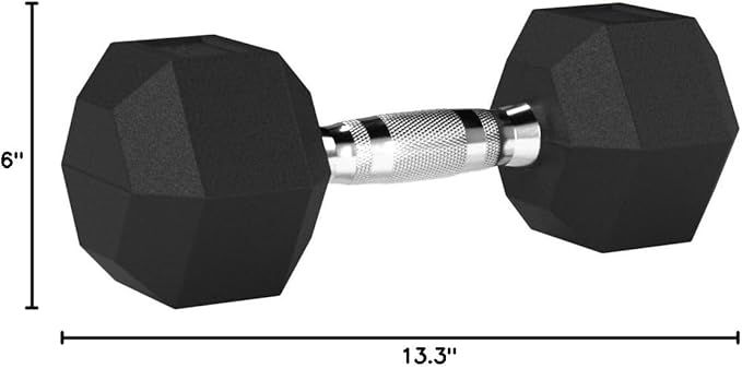Amazon Basics Rubber Hex Dumbbell Hand Weight