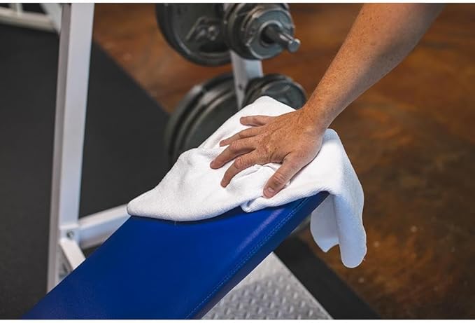 The Rag Company Microfiber Spa and Yoga Towel - Soft and Absorbent Towel for Gym, Spa, Exercise, Hotel, and Resort Use - Dries Fast - 16x27 inches, White, 6-Pack
