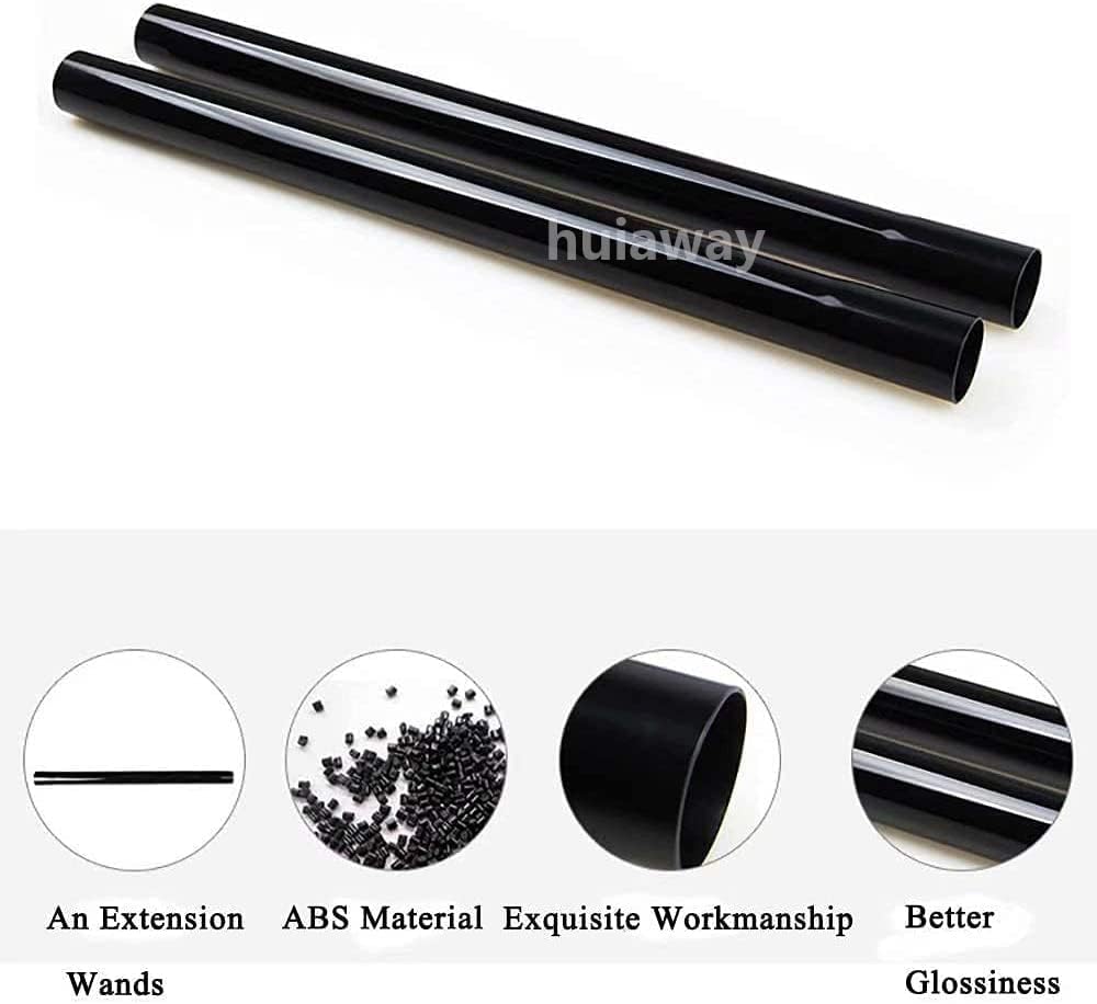3 Pcs 1.25inch 32mm Vacuum Extension Wand 1 1/4" Plastic Wand Pipe for Vacuum Cleaner Replacement Tubes Extend to 14.6 inch Long