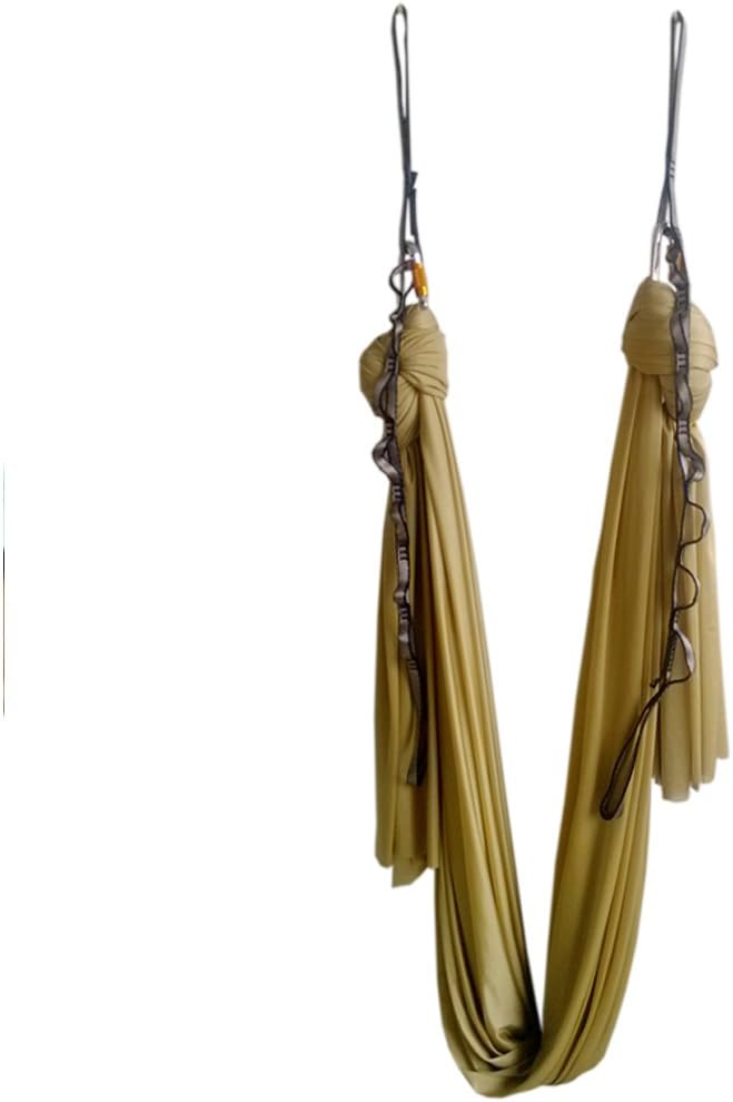 Aerial Yoga Hammock 5.5 Yards Yoga Swing Pilates Silk Home Gym Fitness Include hardware,Daisy Chain, Pose Guide