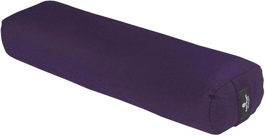Hugger Mugger Junior Yoga Bolster - Narrower Profile, Very Firm, Great for Smaller Yogis, Heart-Opening poses or Under the Knees, Handmade in USA
