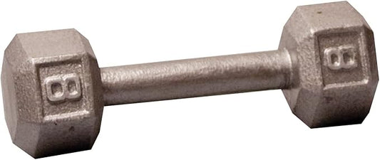 Body-Solid Cast Iron Hexagon Dumbbell, Hand Weights For Men and Women, Weight Dumbbells for Strength Training, Body Building Home Gym Training Gear