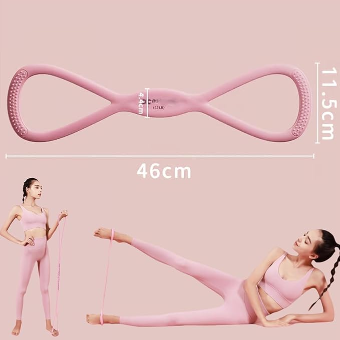 Luminousdo Resistance Bands,2025 New Upgraded Figure 8 Resistance Band for Working Out,High Elasticity Stretch Arm Rope for Yoga,Chest Expander Strap with Handles for Women Men