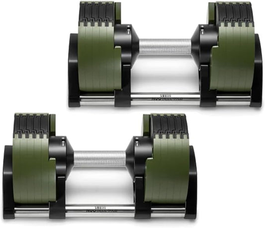 SMRTFT NUOBELL Adjustable Dumbbells | The Original All-in-One NUOBELL Adjustable Dumbbell Set | Feel Real Like Traditional Dumbbells | Highly Durable | Best 2 Year Warranty