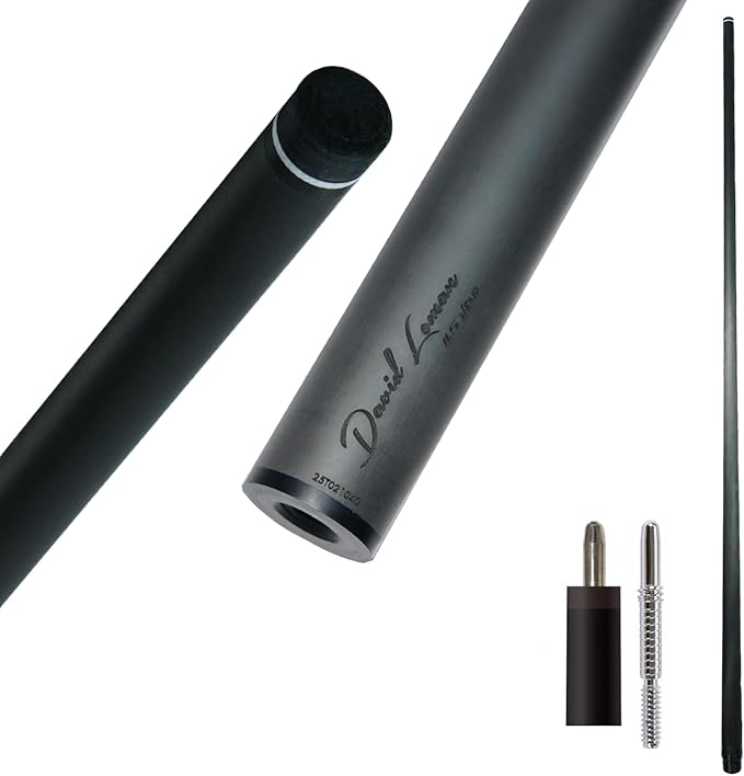 29.13" /Radial Wavy 3/8-10 3/8-11 3/8-14 Uni-Loc 5/16-18 Carbon Pool Cue Single Shaft, Low Deflection Technology, Ultra-Smooth, pro Taper, Easy to Control