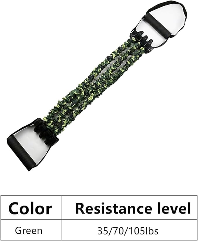 Natural Latex 3-Hole Resistance Stretcher,Chest Expander Stretch Bands for Men,2025 New 3-Way Natural Latex Resistance Band