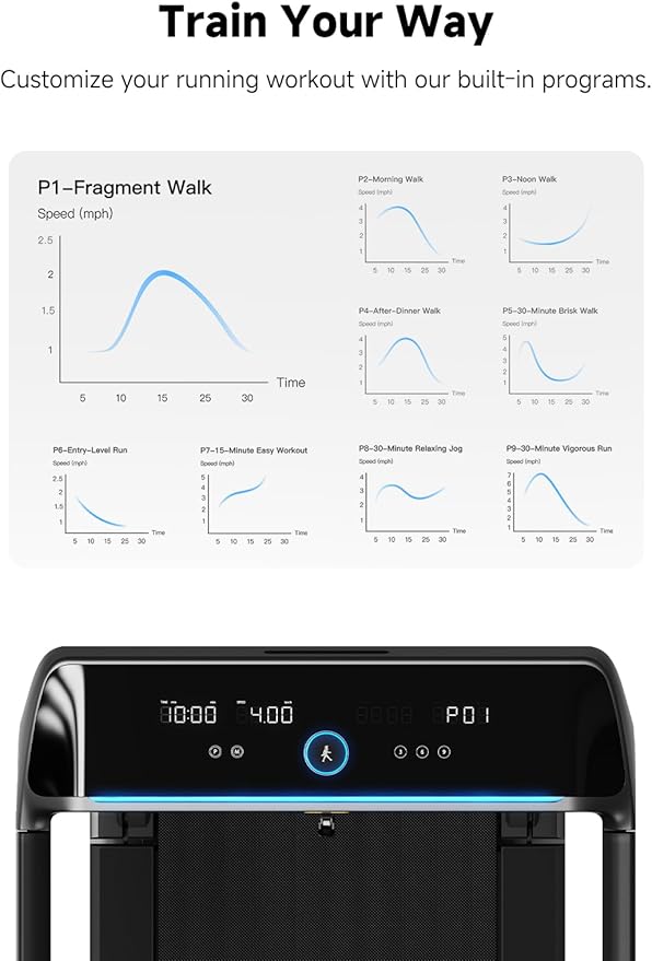 WALKINGPAD X Series Folding Treadmills for Home, Smart Vertical Fold, LED Display with Rotary Control, No Assembly