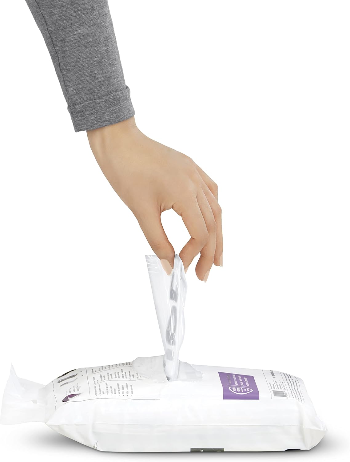 simplehuman Code H 200 Count, Dispenser Pack Custom Fit Liners, Drawstring Trash Bags, 30-35 Liter / 8-9 Gallon, White