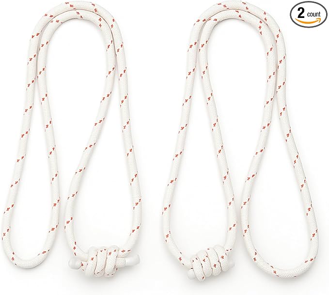 Yogikuti Iyengar Yoga Wall Rope Pair Premium Quality Cotton & Polyester Ropes for Restorative & Anti-Gravity Poses