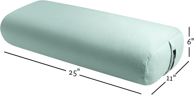 Hugger Mugger Standard Yoga Bolster - Firm, Supportive, Handmade, Durable