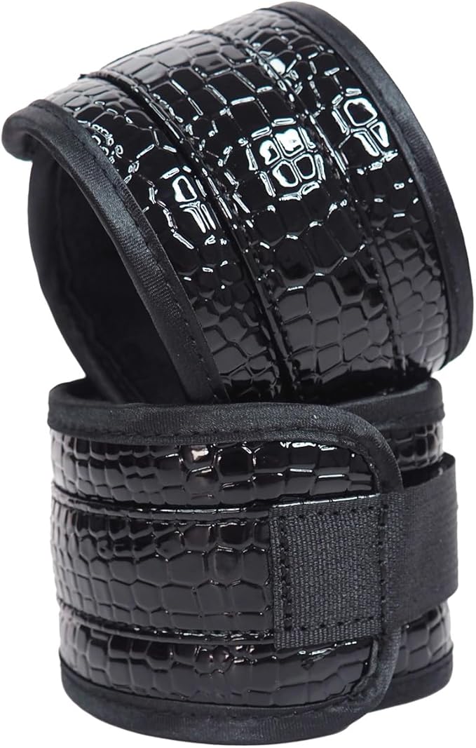 6pcs Black PU Adjustable Straps Sports Training Fitness Gear Home Yoga Set