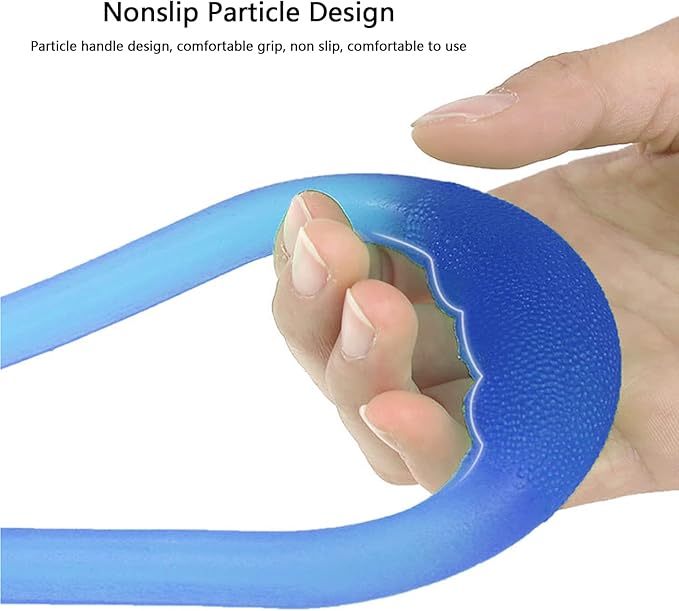 7 Ring Stretch Resistance Exercise Band, BetterJonny Workout Bands Yoga Stretching，Foot, Leg and Arm Exerciser for Home or Fitness Center Workout Walking Exercise