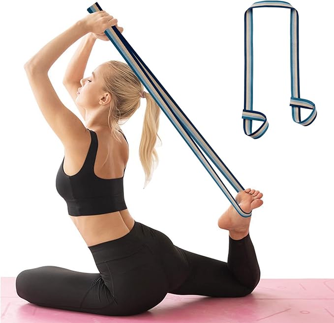 ZOOEASS Yoga Mat Strap, Adjustable Durable Yoga Mat Carrier & Stretching Strap, Multiple Color Choices