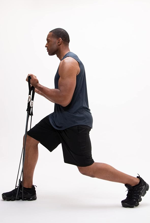 DEVOPS Men's 2-Pack Loose-Fit 10" Workout Gym Shorts with Pockets