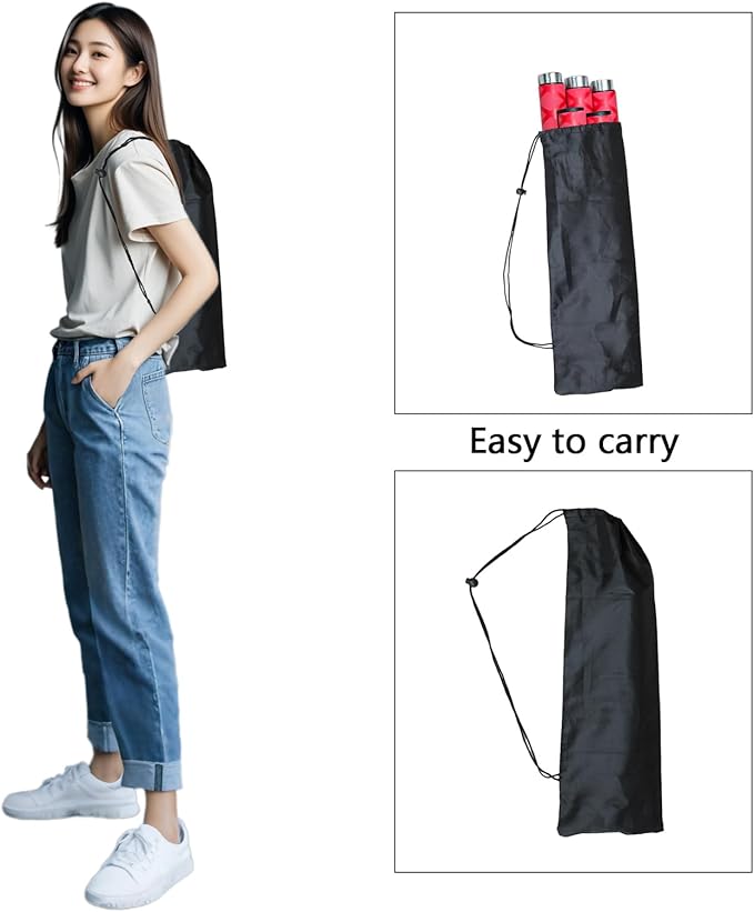 The Huang Yunming yoga stick is made of sturdy steel that is 5 feet high and an adjustable stretching stick, providing flexibility, agility, and balance. Multi functional fitness stick with 5 steel pipes