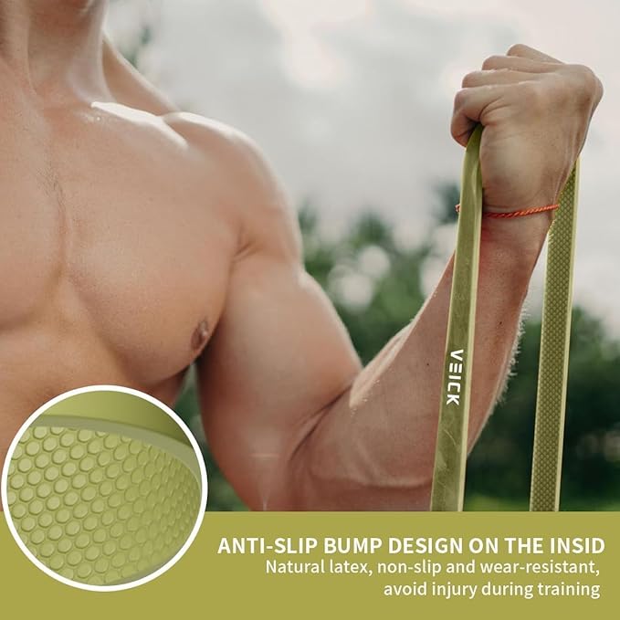 VEICK Resistance Bands for Working Out, Exercise Bands, Workout Bands, Pull Up Assistance Bands, Long Heavy Stretch Bands Set for Men and Women, Power Weight Gym at Home Fitness Equipment