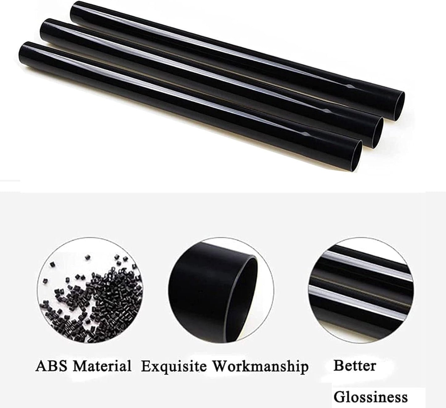 Vacuum Extension Wand 1 1/4" for Shop Vac Accessories 1.25" 32mm Extension Pipe Vacuum Tubes 14.7" Long 3pcs