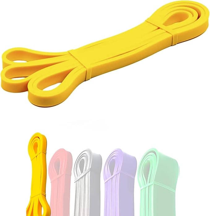 Resistance Bands Set with Carrying Bag, 4 Color-Coded Pull Up Assistance Bands for Exercise, Workout, Fitness